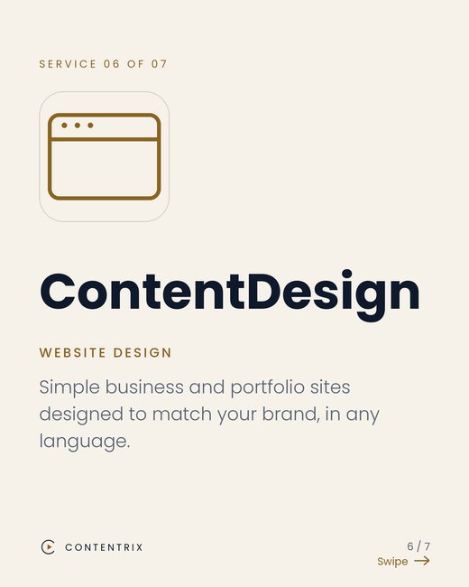 Contentrix slide: ContentDesign: Website design