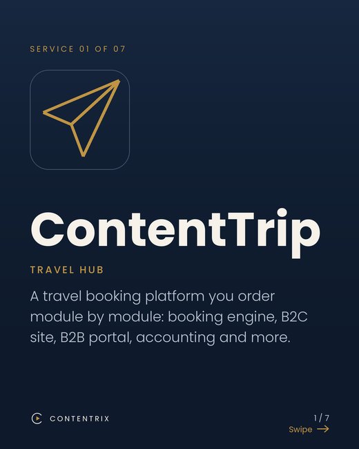 Contentrix slide: ContentTrip: Travel Hub