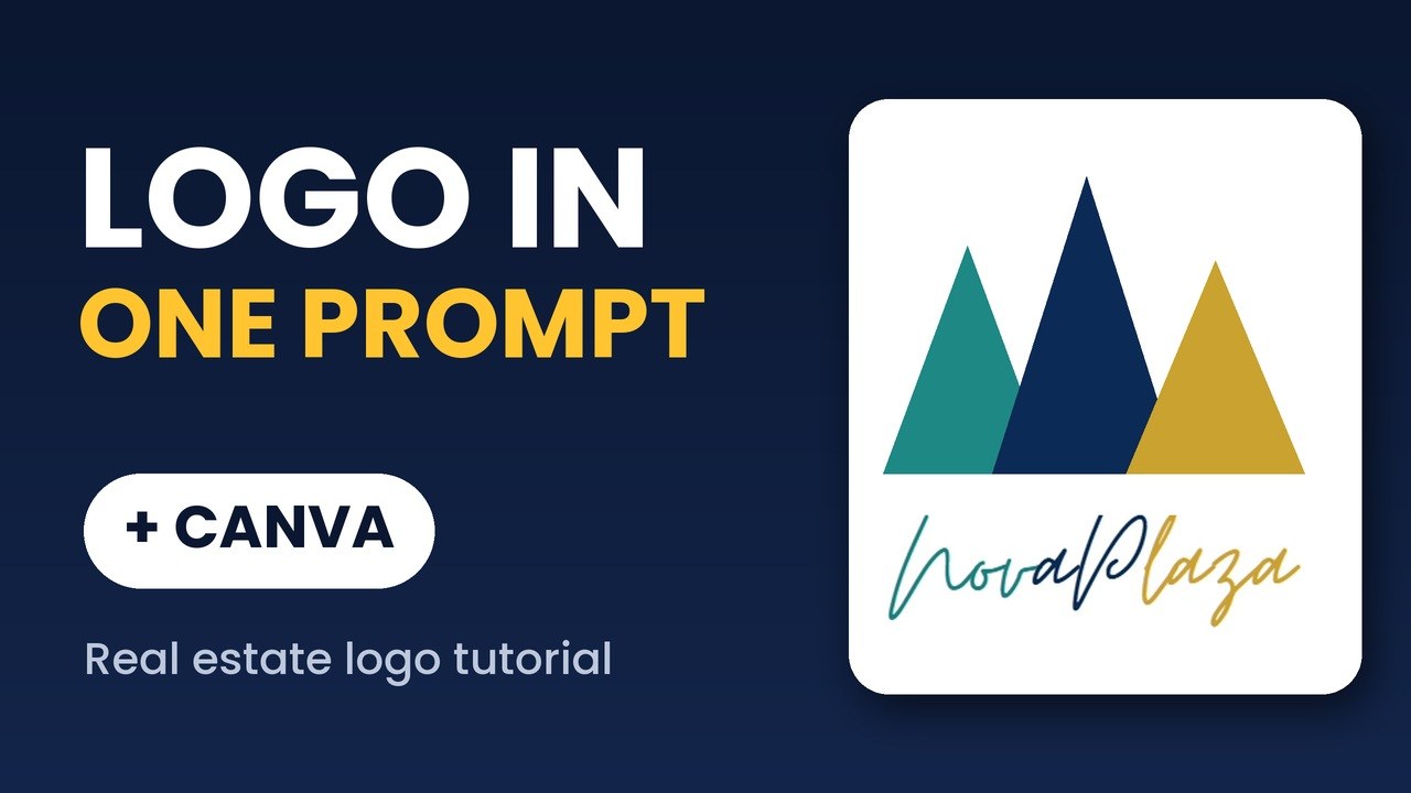Sample AI visual: a logo made in one prompt for a fictional brand
